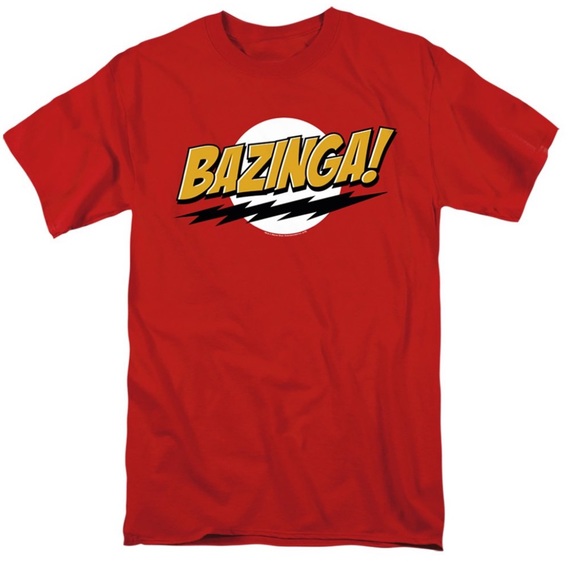 🌸3/$25 🆕 The Big Bang Theory Bazinga! Screen Print Crew Neck T-Shirt Size S - Picture 3 of 12